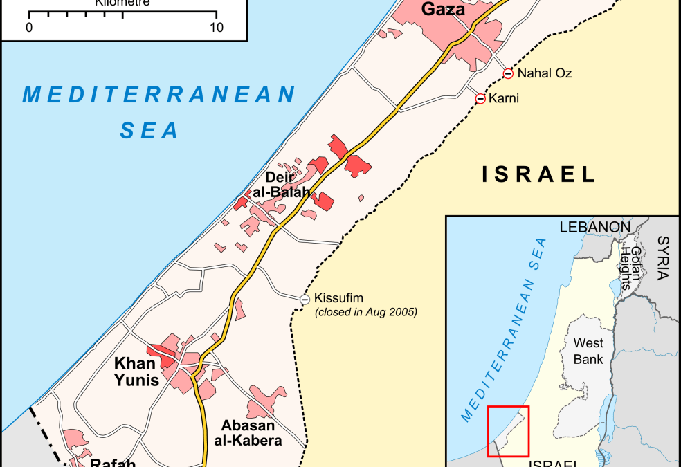 Gaza Striben kort